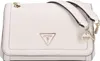 A white Guess handbag with gold hardware is shown against a white background. Produktbild-Vorschau