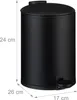 Poubelle de salle de bain Relaxdays, 3 l, poubelle Voir les images du produit 4