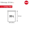 Hailo poubelle Big-Box Swing L, 35 litres, blanc poubelle Voir les images du produit 11
