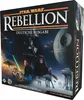 The image shows the box art for the board game Star Wars: Rebellion, German Edition. It features characters and vehicles from the Star Wars universe. Produktbild-Vorschau