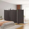 "im  " 5-tlg. Paravent Braun 433x180 cm Stoff - Paravents Produktbild-Vorschau 1