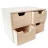 Creative Deco Drewniany organizer 4 szufladki | 28.5x20x19 Podgląd zdjęcia produktu 3