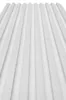 A close-up, angled view of white, ribbed wall or ceiling panels. Produktbild-Vorschau