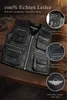 PAULGOS Lederweste Biker Kutte Clubweste Chopper Weste 100% Produktbild-Vorschau 2