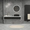 LuxeBath Lavabo da appoggio Square, 51,5x36x13 cm, nero Anteprima dell’immagine prodotto 9