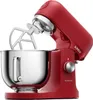 A red Kenwood KMX stand mixer with a silver bowl and beater attachment, shown from a side-angle. Voir les images du produit