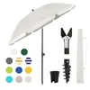 Sekey Sonnenschirm Rund Ø180cm Gartenschirm UV Schutz 50+ Produktbild-Vorschau 1