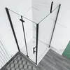 Duschspa Eckdusche Falttür mit Seitenwand 120x80x195cm Produktbild-Vorschau 3