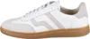 A side view of a white Gant sneaker with tan accents and a brown sole. Produktbild-Vorschau