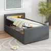 Merax Kinderbett 90x200 cm mit LED, USB und Stauraum, Produktbild-Vorschau 1