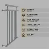 HAGO24 Französischer Balkon Fenstergitter Geländer Produktbild-Vorschau 3