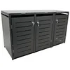 DEGAMO Mülltonnenbox  3er KÖLN 200x80x116cm für Tonnen 120 Produktbild-Vorschau 1