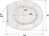 aquaSu® Basic, WC-Sitz in Weiß, Duroplast Toilettendeckel Produktbild-Vorschau 5