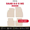 DURBAN Beige Velours-Fußmatten-Set für Saab 9-5 II NG Produktbild-Vorschau 17