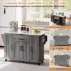 A collage of images showing a mobile kitchen island in different settings. Anteprima dell’immagine prodotto