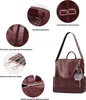 OKWISH Rucksack Laptoprucksack Schulrucksack Lederrucksack Produktbild-Vorschau 6