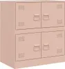 vidaXL Sideboard Rosa 67x39x73 cm Stahl Produktbild-Vorschau 2