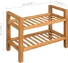 Stojak Na Buty Z 2 Półkami, 49,5X27X40 Cm, Lite Drewno Podgląd zdjęcia produktu 4
