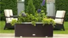 Rattan Pflanzenkübel rechteckig Dunkelbraun 150 x 39 x 50 Produktbild-Vorschau 1