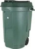Fahrbarer Abfallbehälter 110L Farbe: grün, Maße: 55x58x81cm Produktbild-Vorschau 5
