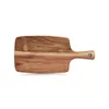A wooden cutting board with a handle is shown against a white background. Podgląd zdjęcia produktu