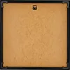 The back of a black picture frame with a brown backing board. Produktbild-Vorschau