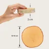 Petites rondelles de bois de 12 cm, lot de 20, pour la Voir les images du produit 3
