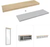 A collage of furniture items for an entryway, including shelves, a mirror, a shoe bench, and a coat rack. Voir les images du produit