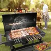 TEENO Grill Grillwagen BBQ Smoker Holzkohlegrill mit Produktbild-Vorschau 10