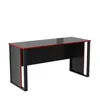 Homidea Vortex, bureau de jeu de 150 cm, noir/rouge – Voir les images du produit 5