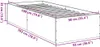 vidaXL Postel Sonoma Dub 90x190 cm výrobek ze dřeva Náhled obrázku produktu 7