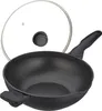 Poêle wok Relaxdays avec couvercle en verre, Ø 30 cm, en Voir les images du produit 1