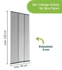Türvorhang Easy 95 x 220 cm schwarz Produktbild-Vorschau 3