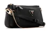 A black Guess handbag with gold hardware is shown against a white background. Produktbild-Vorschau