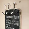 Mucola Wandgarderobe 100cm Garderobe mit 6 Kleiderhaken Produktbild-Vorschau 2