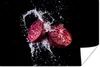 MuchoWow® Poster Granatapfel - Frucht - Wasser - Schwarz - Produktbild-Vorschau 1