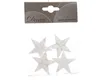 Ornament plc d4,5 cm Stern glitter weiß 4 Stücke Produktbild-Vorschau 1