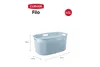 Wäschekorb 45 l. 59 x 39 x H27 cm Hellblau - Filo - Curver Produktbild-Vorschau 3