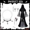 Costume di Halloween per donna, costume da strega Anteprima dell’immagine prodotto 2
