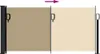 vidaXL Boční výsuvná markýza béžová 100x500 cm Náhled obrázku produktu 5