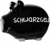 KCG Sparschwein "Schwarzgeld" Keramik Schwarz/Weiß Produktbild-Vorschau 1