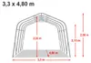 Stájový přístřešek na pastvu 3,3x4,8 m PVC plachta 2300N - Náhled obrázku produktu 5