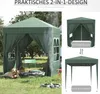 Outsunny Pavillon 2x2m Wasserdicht, Pop-up Faltpavillon mit Produktbild-Vorschau 4