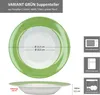 6er Set Variant Grün Suppenteller bunt tiefe Teller Pasta Produktbild-Vorschau 5