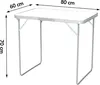 Brixy Campingtisch – zusammenklappbar – Gartentisch – 80 x Produktbild-Vorschau 5