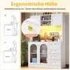 Flieks Küchenschrank mit 4 Türen, LED-Lichtleiste und Produktbild-Vorschau 7