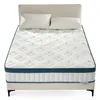 A mattress on a bed frame with two pillows. Náhled obrázku produktu