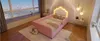 Letto imbottito 90 x 190 cm con testiera a LED, sponde Anteprima dell’immagine prodotto 16