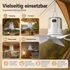 Camping Deckenventilator Akku 10800mAh LED Licht, tragbarer Produktbild-Vorschau 6