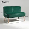 HOMCOM Sofa 2-Sitzer Stoffsofa Couch Polstersofa Loungesofa Produktbild-Vorschau 3